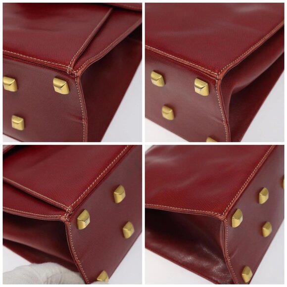 Salvatore Ferragamo Shoulder Bag Leather Red Auth 98267 - Picture 14 of 16